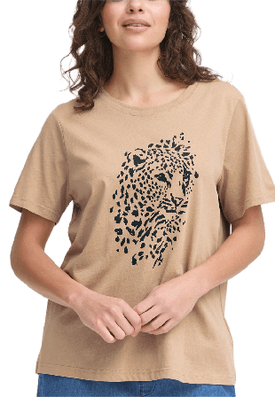 Fransa FRJUNA TEE 2 T-shirt T-shirts & toppar Dam Silver XXL