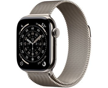 Watch Series 11 GPS + Cellular 42mm Natural Titanium Case with Natural Milanese Loop - Fyndvara - Apple Watch Series 11 GPS + Cellular – 42mm