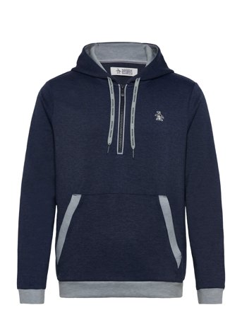 Original Penguin Golf | Long Sleeve ¼-Zip Colour Block Hoodie | XL
