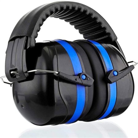 Støyreduserende hørselvern Anti-støybeskyttelse Lydisolerende hørselvern (svart + blå)