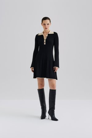 Malina - Sabine Minikleid - XL - Black