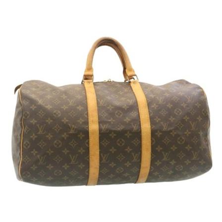 Louis Vuitton Vintage, Pre-owned Keepall 50 Bruin, Dames, Maat:ONE Size