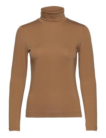 D2. Jersey Ls Turtleneck Langærmet T-shirt Brun GANT