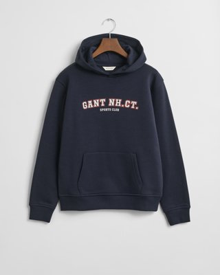 GANT - Hettegenser med grafikk for tenåringer evening blue
