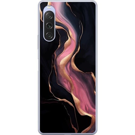 Yhteensopiva Puhelinkuori Sony Sony Xperia 10 V Marmori Kuviointi Ylellisyyttä Suunnittelu Luonto