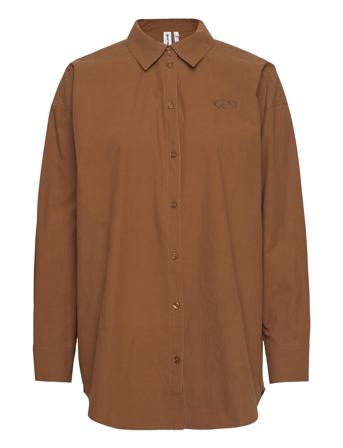 Pippars Shirt Langermet Skjorte Brun Résumé*Betinget Tilbud
