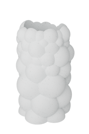 Dazzle & Dawn Bubble Vase Marble-White Ø8,5xH20