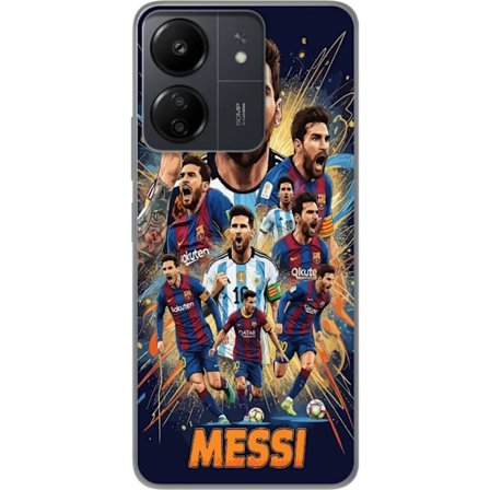 Kompatibel Mobilcover til Xiaomi Xiaomi Redmi 13C Lionel Messi plakat Barcelona Argentina fodboldlegende nummer 10 VM GET fodboldspiller kunst