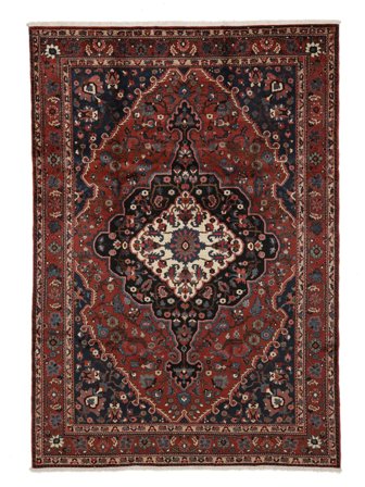 Bakhtiar Matta Orientalisk Svart/Mörkröd (Ull, Persien)