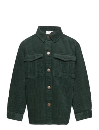 Tnhubert Cord Shirt Overshirts Grønn The New*Betinget Tilbud