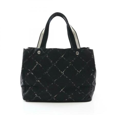 Chanel Vintage Pre-owned Tote Väska svart, Dam Vintage Väskor, Dam, Storlek: ONE SIZE