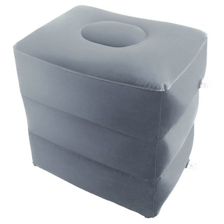 Oppustelig Fodstøttepude Rejse Fodstøtte Børn Rejsepude til Bil Tog Hjemmekontor