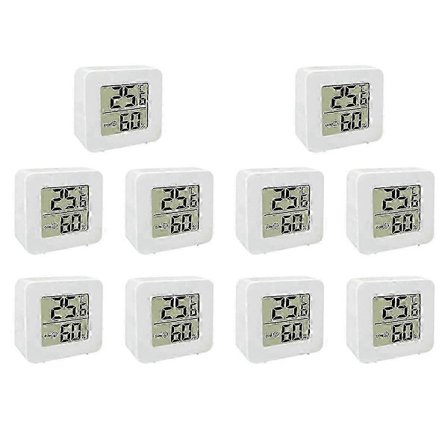 10X Mini Indendørs Termometer LCD Digital Temperatur Rum Hygrometer Måler Sensor Fugtighedsmåler Hjem[D]