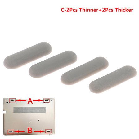 1Set Laptop Gummi Foot Pad För HP 830 G5 Anti Slip Pad Feet Bo