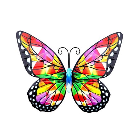 Metal Sommerfugle Væg Dekoration Metal Sommerfugle Skulpturer Til Hegn Have Balkon Stil B