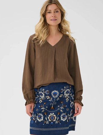 Cream Crbetina Blouse - Brown - 34