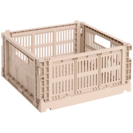 HAY Colour Crate Medium Square oppbevaringsboks, powder