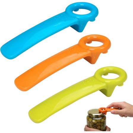 3-delt boksåpnersett - Enkel boksåpner - ABS boksåpner - Manuell glassflaskeåpner - Egnet for eldre, barn, kvinner og menn