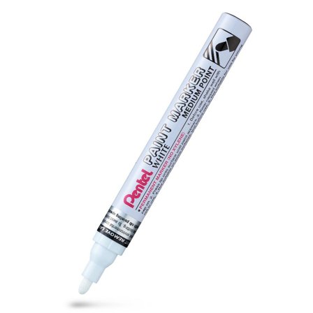 PENTEL Märkpenna Paint Marker rund vit - Lyreco - Kontorsmaterial - Pennor - Märkpennor - Rund spets