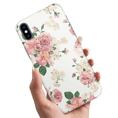 iPhone XR Cover Retro Blomstret[D]