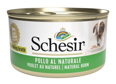 Schesir Pollo Al Naturale Cibo Umido Cani Adulti Lattina 85g