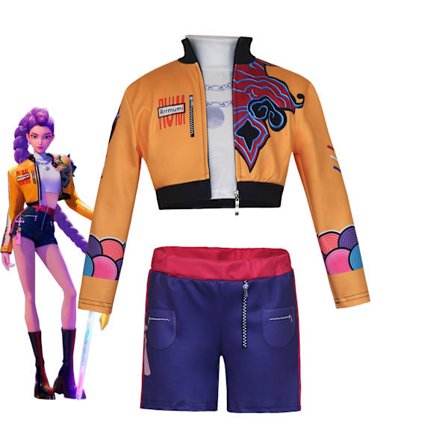 Halloween Demon Slayer Cosplay Kostume | K-Demon Slayer Mira Zoi Rumy Anime Outfit Familie Par Cosplay Zoe (top + bukser) 120 Zoe (top + bukser)-FM-