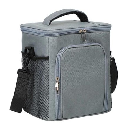 /NN/Lunsjveske med stor kapasitet (mørkegrå)