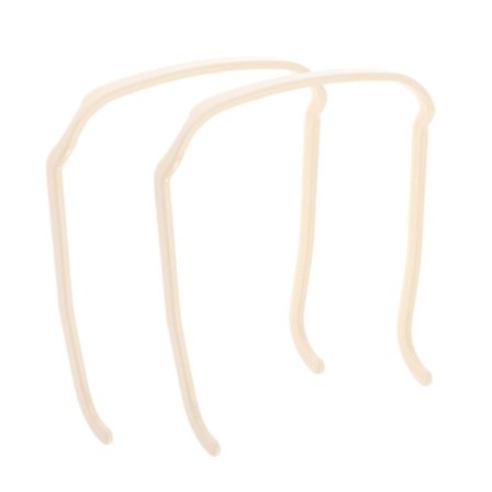 2 KPL Invisible Hair Hoop Paksut kiharat hiusvanteet BEIGE