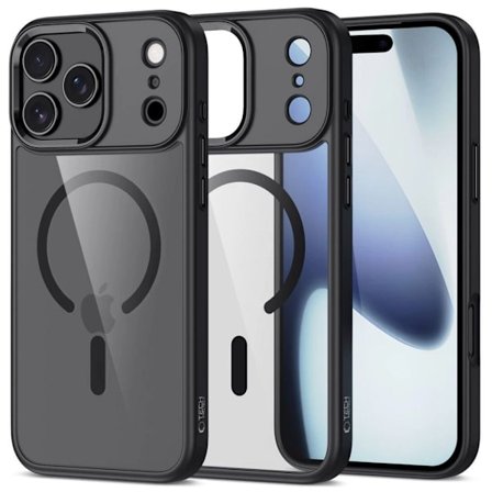Tech-Protect MagMat MagSafe Case for iPhone 17 Pro - Clear Black