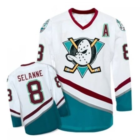 Jersey Charlie Conway Jersey #8 SELANNE film hockey jersey hvit S