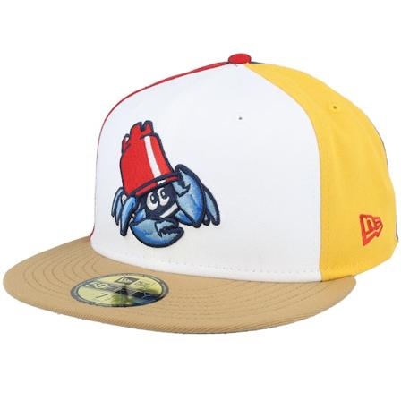 New Era - MiLB Weiss fitted Cap - Jersey Shore Blueclaws Milb Ac 59FIFTY Al2 White/Yellow/Blue/Red/Camel Fitted @ Hatstore