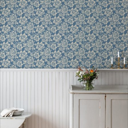 Duro Tapet, Högstatorpet 695-04 Gammalsvenska QuickUp, L, Blå, Färg & tapeter