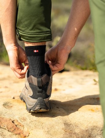 Danish Endurance Hiking Socks Set 3-Pack - Black - 39-42
