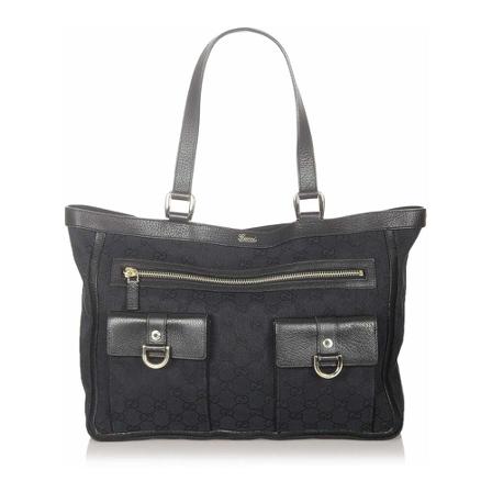 Gucci Vintage Tote Tass , Zwart , Dames , Maat: ONE Size Vintage Tassen