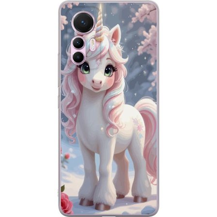 Kompatibel Mobilcover til Xiaomi 12 Lite Minimalistisk glitchtypografi med teksten cute but psycho i neonlignende farveeffekt