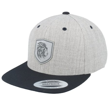 Kinder Kiddo Cap - Grau snapback Cap - Kinder Majestic Lion Heather Grey/Black Snapback @ Hatstore