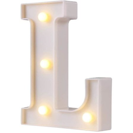 Led L-formet bokstav dekorativt lys
