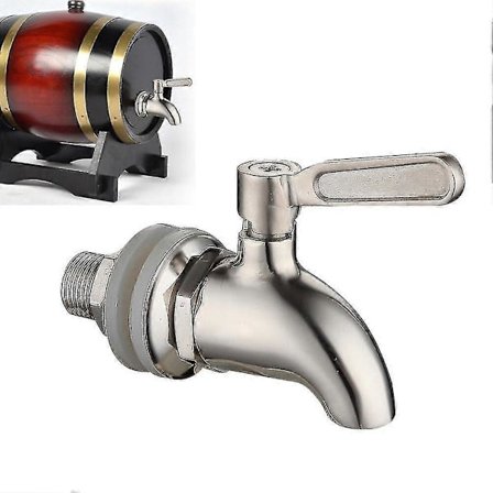 Rustfri tappehane 16 mm vand drikkeautomat ny