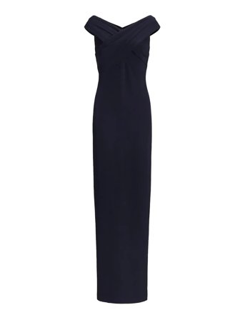 Lauren Ralph Lauren | Crepe Off-The-Shoulder Gown | 34