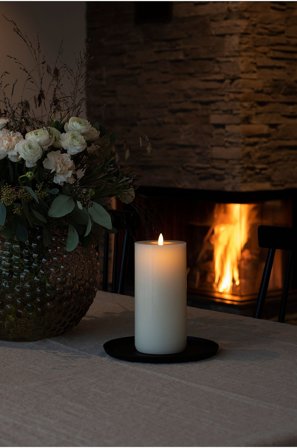 Konstsmide - WAX LED vaxljus höjd 21.8 cm - Vit - Ljus - Från Homeroom