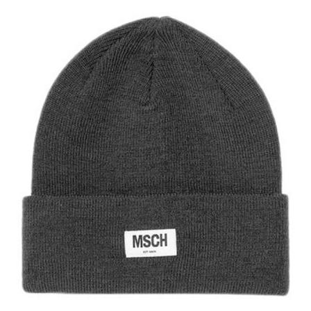 Moss Copenhagen, Mschmojo beanie dgm-os Grijs, Dames, Maat:ONE Size