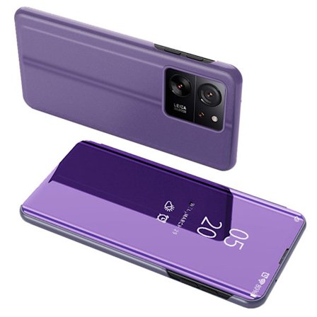 SKALO Xiaomi 13T/13T Pro Clear View Spegel fodral - Lila-Blå