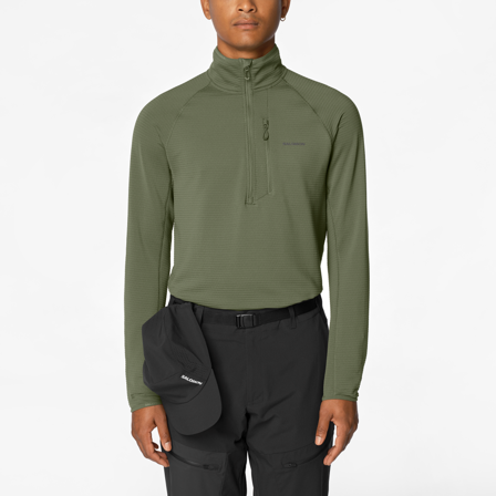 Salomon - Drugie warstwy (termiczne) Odzież Sntial Lightwarm Hz M - Grape Leaf