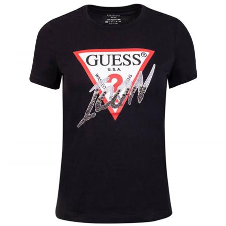 Shirts Guess Cn Icon Tee Svarta 168 - 172 Cm/m