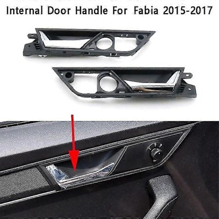 Indvendig Dørhåndtag Bil Dør Indvendig Aktuator Til Skoda Fabia 2015- 6V0837221A 6V08222A