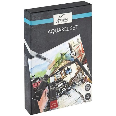 Watercolour Paint Art Kit with Block