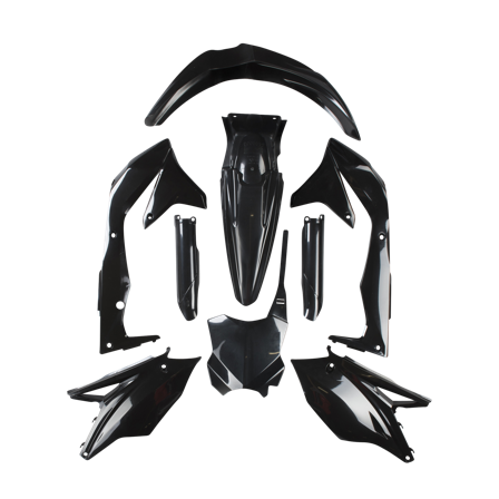 Kit Plastiche Completo Acerbis Kawasaki Nero - Kawasaki KX 450F 2016-2018