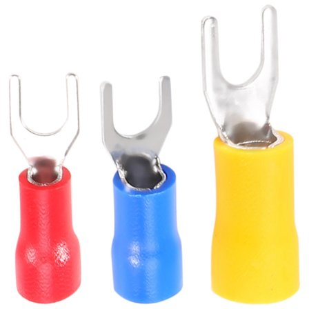 300 stk 22-16 16-14 12-10 Awg isolerte gaffel spade U-type elektriske crimp terminaler