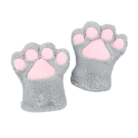 Søde Kattepotehandsker (Pakke med To) - Plys Fortryllende Dyrepotehandsker til Forestillinger