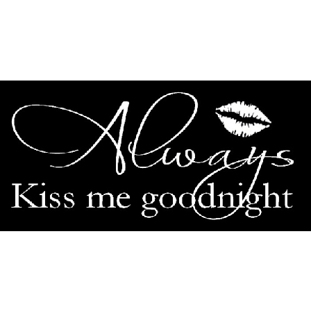 Väggord/Väggdekor - Always Kiss Me Goodnight